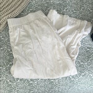 Abercrombie & fitch white linen pants